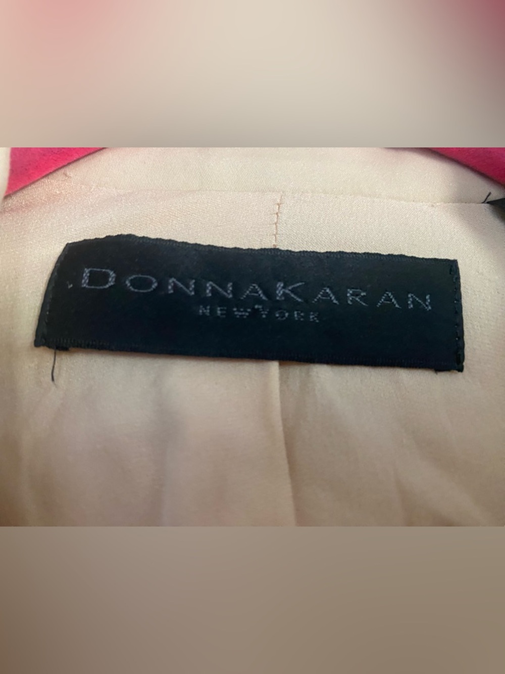 Donna Karan New York Beige Tailored Blazer - US 10 IT 46 Minimalist Quiet Luxury - Picture 6 of 8